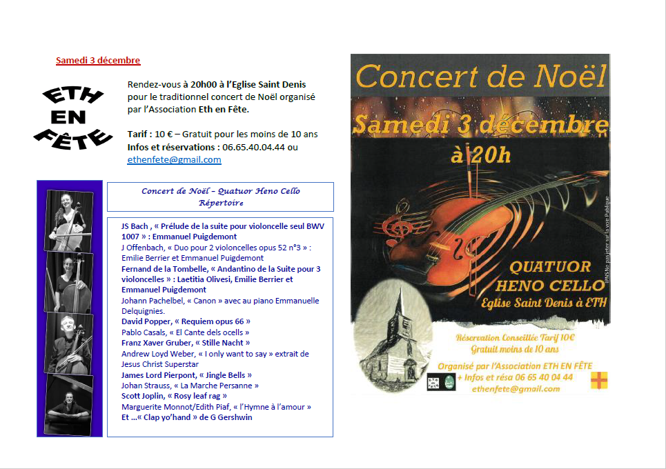 Festivit S De Fin D Ann E Programme Eth